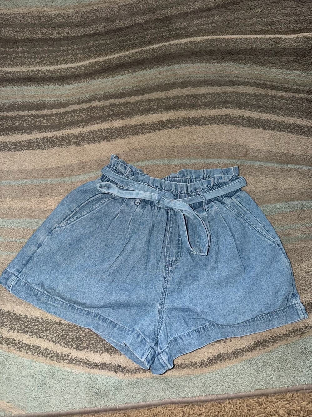 American Eagle Outfitters Paperbag Denim Shorts XS